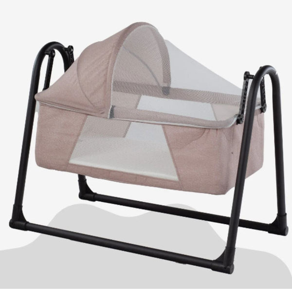 Viona Co-Sleeper Babywieg met Schommelfunctie, Muskietennet & Zonneluifel – Opvouwbaar – 40 x 80 cm