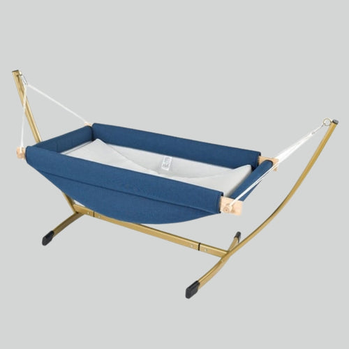 Gondol Gold Babyhangmat met Schommelfunctie – Donkerblauw (Lacivert) – Tot 18 kg