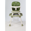 Yummy 12-in-1 Kinderstoel Olijfgroen – Multifunctioneel met Speelblad & Werktafel